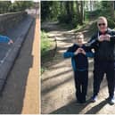 Alfie and dad Neil will be completing 300,000 steps for charity.