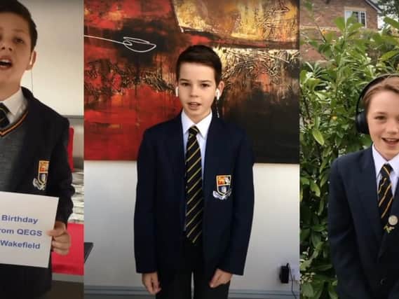 Students at a Wakefield school have put together a touching video tribute to celebrate the 100th birthday of Captain Tom Moore.