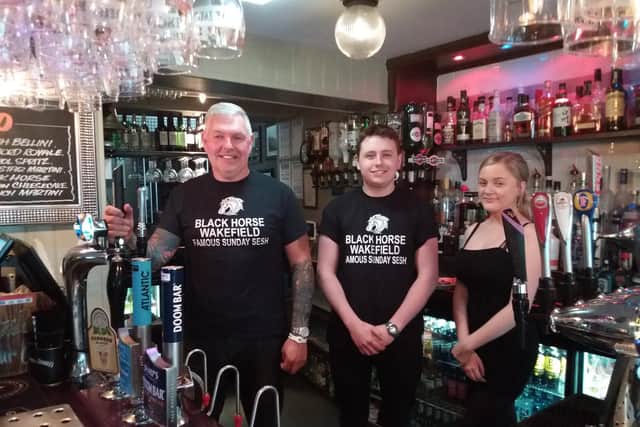 Tony Padgett (left) runs The Black Horse on Westgate. He fears the crisis may see of many of the city centre's old haunts.