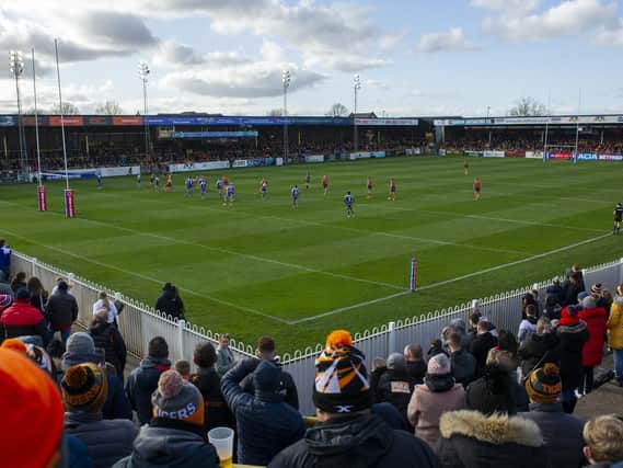 The Jungle staged Super League's last match before the lockdown, when Castleford Tigers beat St Helens on March 15. Picture by Tony Johnson.