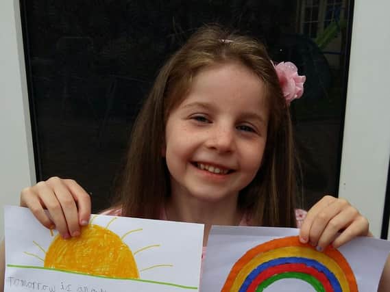Kindhearted Neve, 7, spreads a little bit of joy to her neighbours