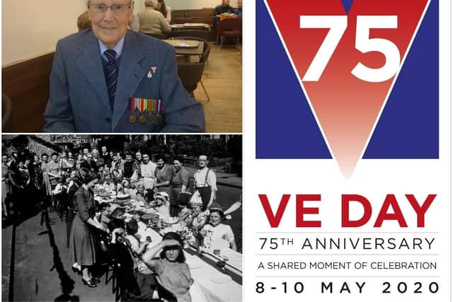 John Mountain, top left, shares his memories of VE Day for the 75th anniversary.