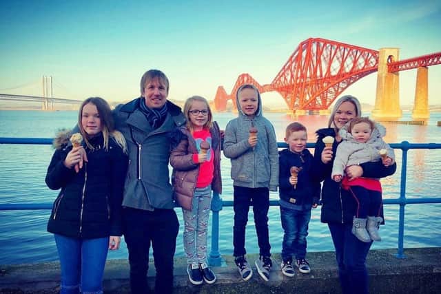 The couple are being kept busy looking after children Lily, 13;Lennon, nine; Melody, eight, Jack, six and two-year-old Willow.