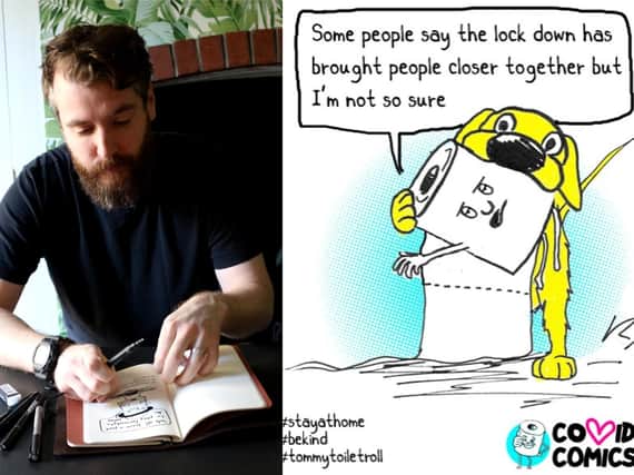 An artist from Pontefract is keeping the community entertained with his COVID-19 comics