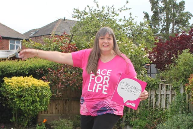 Ossett's Nicki Embleton set herself a trampoline challenge to mark the 16 year anniversary of her diagnosis.
