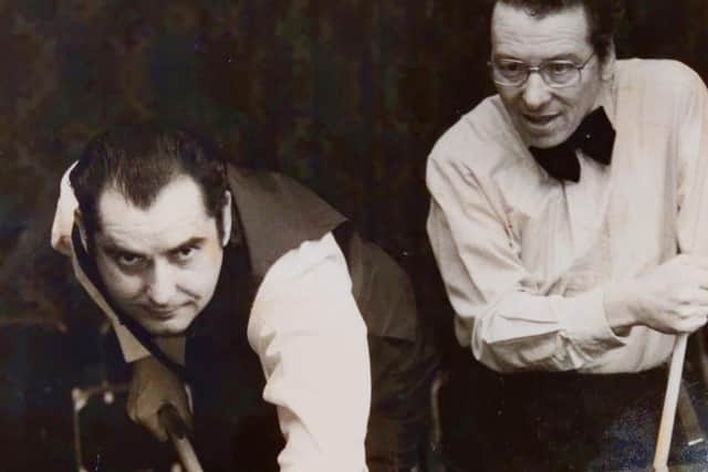 John Morgan pictured with six times World Champion snooker player Ray Reardon