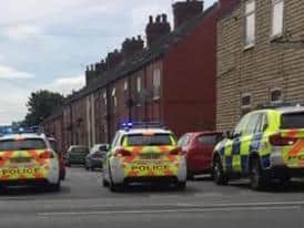 Two men aged 35 and 23 were arrested from the Skoda on suspicion of possession of a firearm with intent to endanger life.