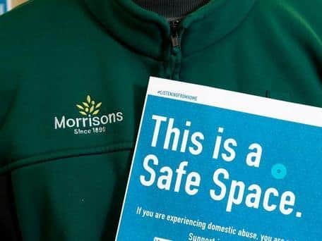 Morrisons is believed to be the first supermarket to offer a space where victims of domestic abuse can contact support services.