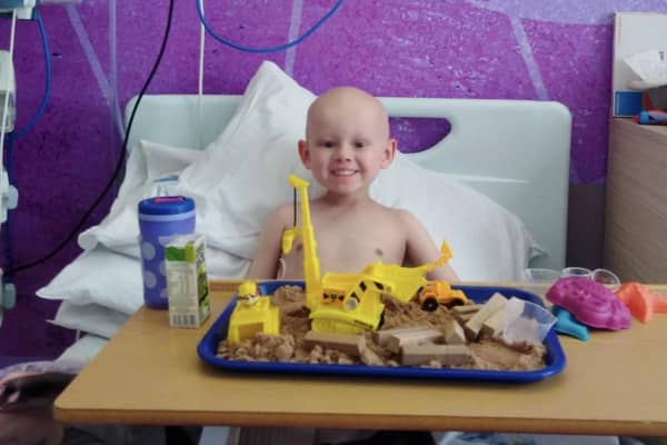 Oliver Stephenson was diagnosed with neuroblastoma earlier this year, when tests confirmed a tumour on his kidney and found that the cancer had spread to his bone marrow, skull and eye sockets.