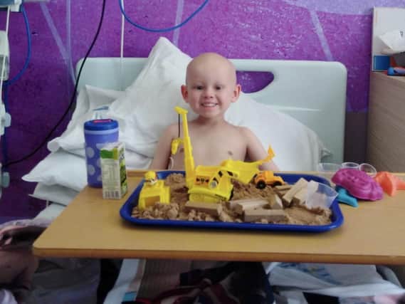 Oliver Stephenson was diagnosed with neuroblastoma earlier this year, when tests confirmed a tumour on his kidney and found that the cancer had spread to his bone marrow, skull and eye sockets.