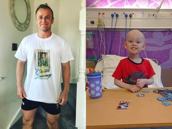 Joseph O'brien will be running 10 miles every day for the next 10 days to raise money for a four year old Oliver Stephenson, who is living with a type of cancer called neuroblastoma