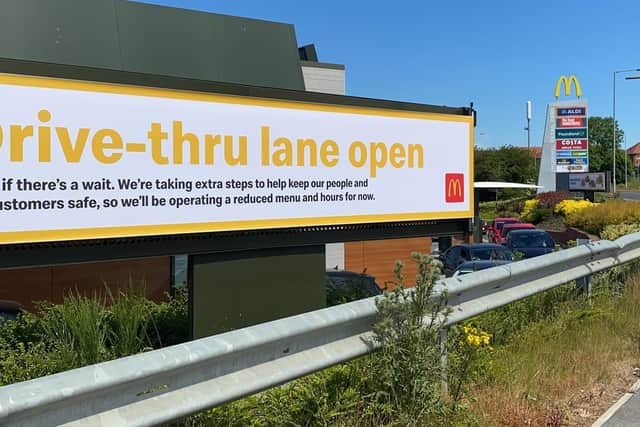 Hundreds of people have already paid a visit to McDonald's in Wakefield, just an hour after the store reopened.