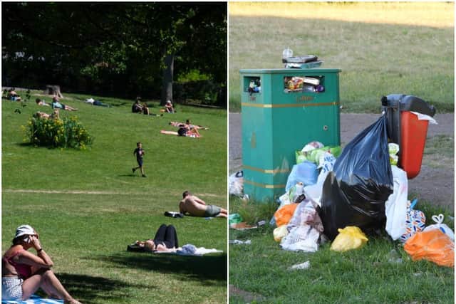 Wakefield Council have issued a stark warning about social distancing and littering after thousands of pieces of rubbish were abandoned in the district's parks over the weekend.