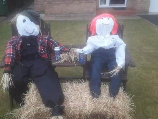 A scarecrow festival took place in Featherstone as part of an estates effort to keep children and families smiling during lockdown