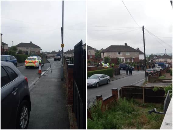 A man has been arrested after police recovered suspicious items from a home in Grimethorpe.