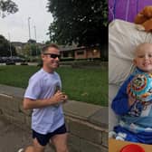 Joe O'Brien had set himself the task of running 10 miles a day for 10 days to raise money to help Oliver Stephenson treatment for neuroblastoma