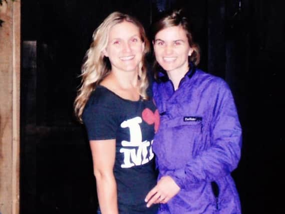 Kim Leadbeater (left) pictured with her sister Jo Cox