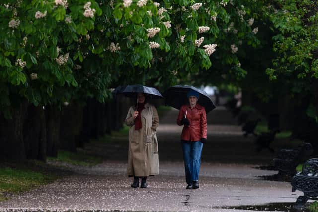 A yellow weather warning has been issued for this afternoon, as a thunderstorm is forecast for Yorkshire.