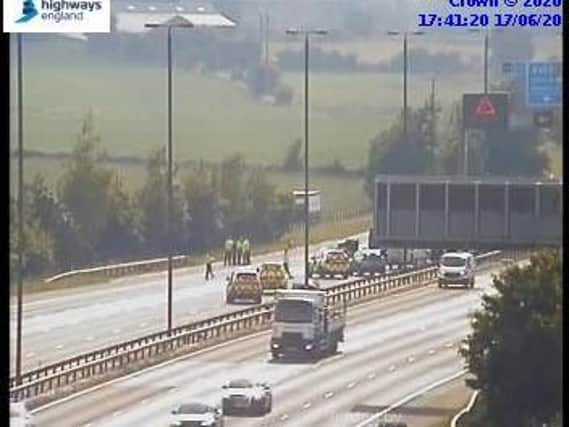 Delays of more than three miles have been reported on the M62 this evening. Photo: Highways England