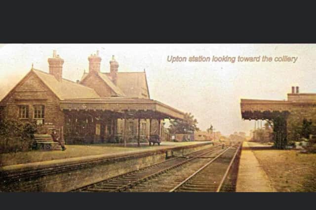 Upton and North Elmsall Station had lost its passenger service by 1932 and was a goods station until closure in 1959