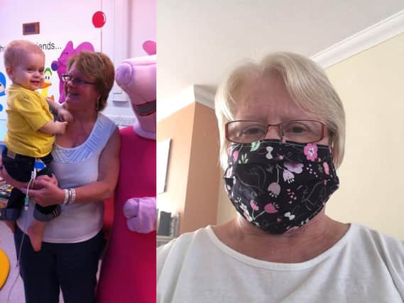 Sue Belcher, a part time care worker from Knottingley, has been making masks and donating the proceeds for the charity that helped her and her family cope with the passing of her grandson, Jaiden Worrall in 2012.