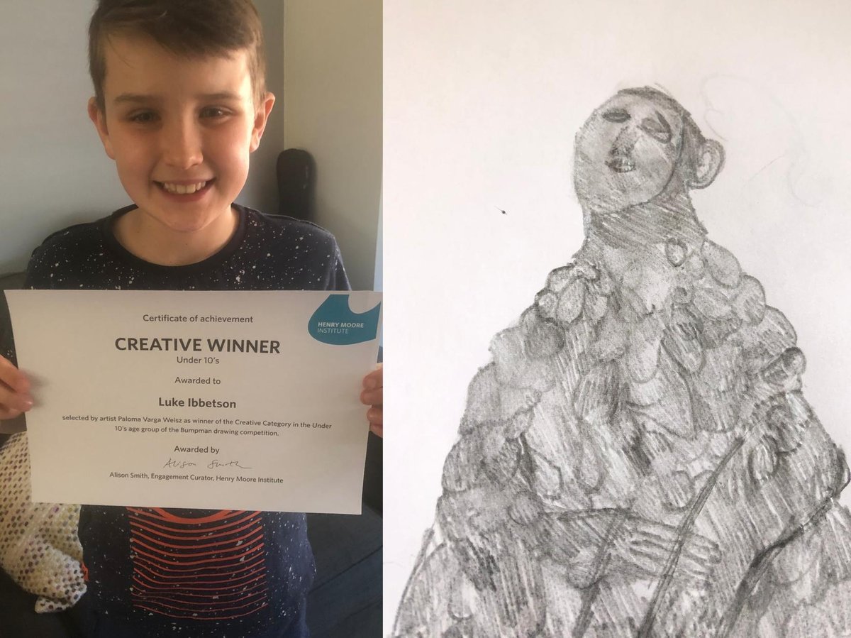 Young Wakefield artist Luke, 10, wins Henry Moore Foundation Award