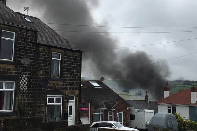 A man has been seriously injured in the fire
