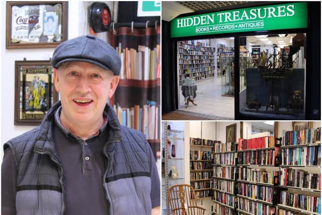 Owner Steven Neate says he believes Hidden Treasures is the only secondhand bookstore in the city.
