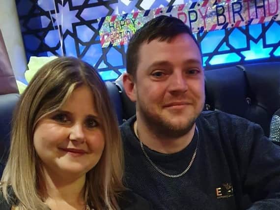 Rebecca Gough and fiance James Towse