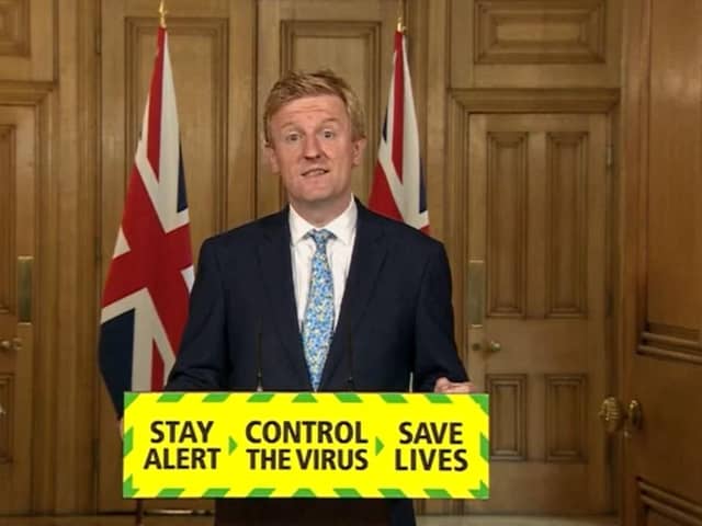 Digital, Culture, Media and Sport Secretary Oliver Dowden during a media briefing in Downing Street, London, on coronavirus (COVID-19). Photo: PA