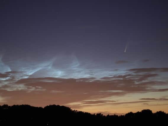 Chris White captured the stunning moment a Comet Neowise passed through the skies of Wakefield.
