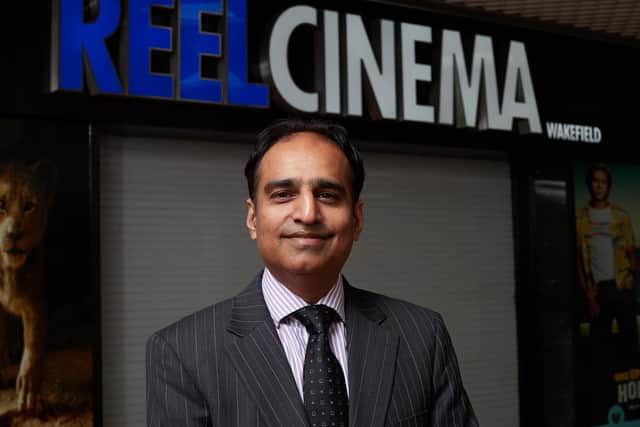 Reel Cinema manager Muhammad at the opening of the Wakefield branch last year.