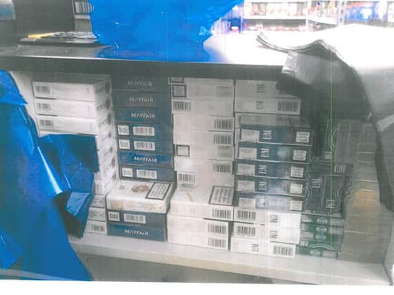 A haul of illegal tobacco in Wakefield