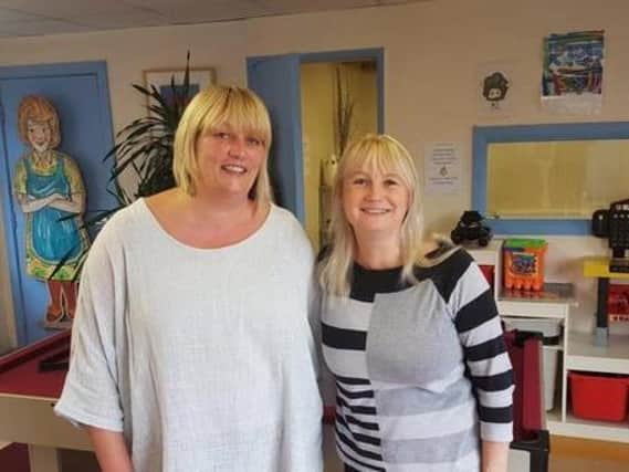 Deputy manager Helen Oades (right) pictured with support worker Nicola McCarthy in 2018. Helen says the charity will have to close its doors on August 31 without urgent help.