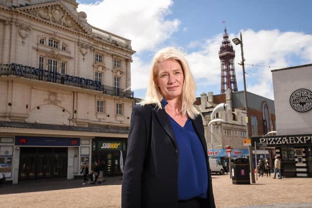 Chairman of Conservative Party Amanda Milling MP at Blackpool Winter Gardens. Pic: Daniel Martino