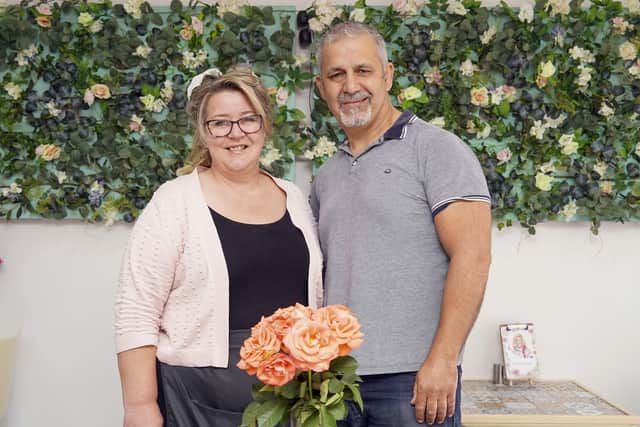 New plant based cafe and salon Mama T's has 
opened in Ossett. Tracy (Mama T) and Micheal  Alkour. Picture Scott Merrylees