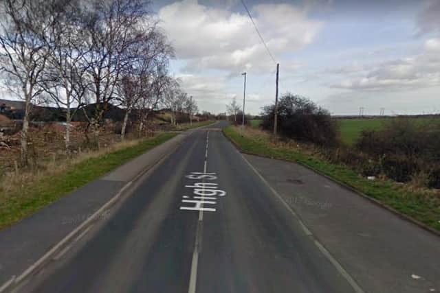 Joe Sharp drove at more than 100mph during a police chase on High Street near Streethouise in Wakefield.
Image: Google