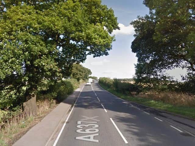 The crash happened on the A637 Bar Lane between Flockton and Midgely on Tuesday.