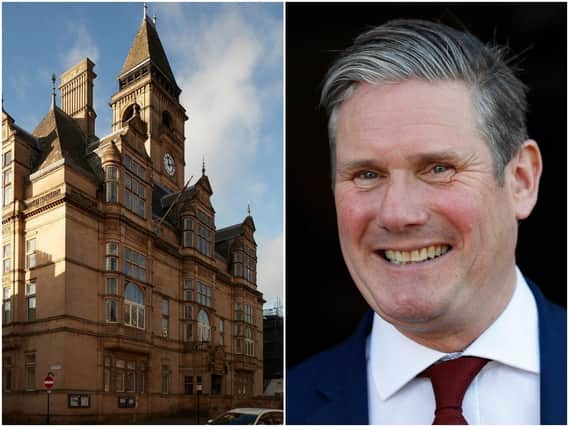 Labour leader Keir Starmer will discuss exam results and school reopening plans with teachers in Wakefield today.