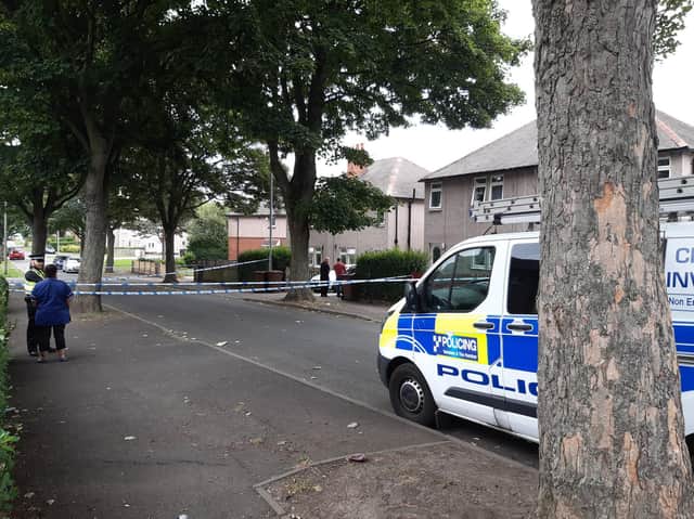 These are the first photos from the scene of a shooting in Wakefield in the early hours of this morning.