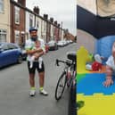 A devoted father from Featherstone rode 100 miles to raise money for a charity that helps to support his son's condition