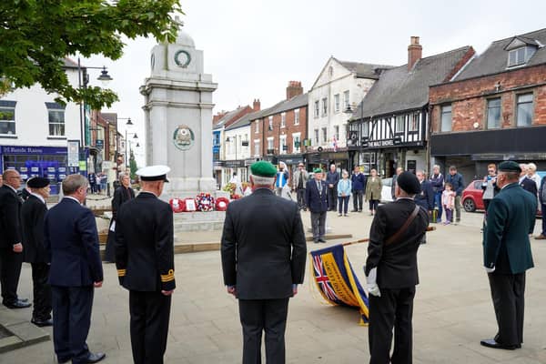 A small VJ day ceremony was held in Pontefract town centre, to commemorate 75 years since Japan ceased fighting in the Second World War