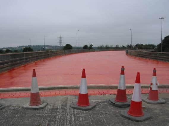Waterproofing and resurfacing has been carried out on the south and west decks at Lofthouse Interchange
