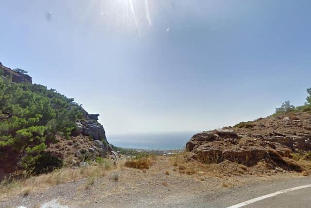 Fancy winning yourself a little slice of paradise? You could be in with a chance, thanks to a Wakefield family who've decided to auction off their land in Crete for just £2 per ticket. Pictured is the view from a road close to the land. Photo: Google Maps