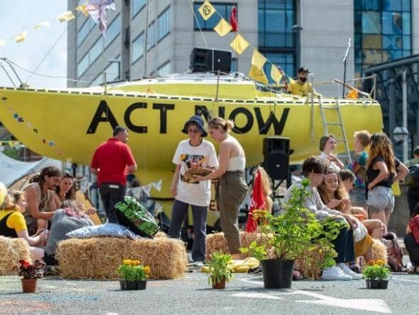 Extinction Rebellion will be protesting through Wakefield this weekend over plans to expand Leeds Bradford Airport.