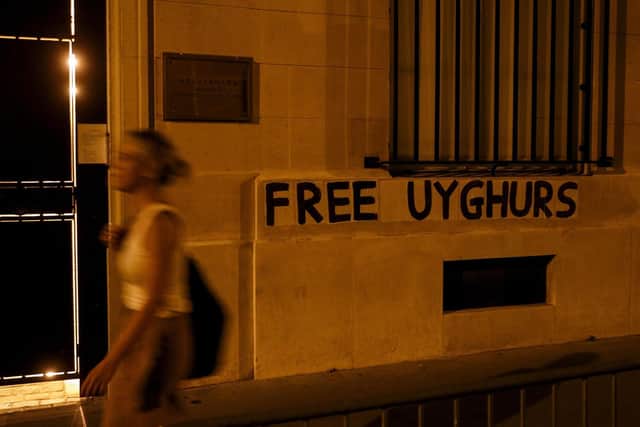 China's treatment of Uyghur Muslims has drawn protests across Europe.
