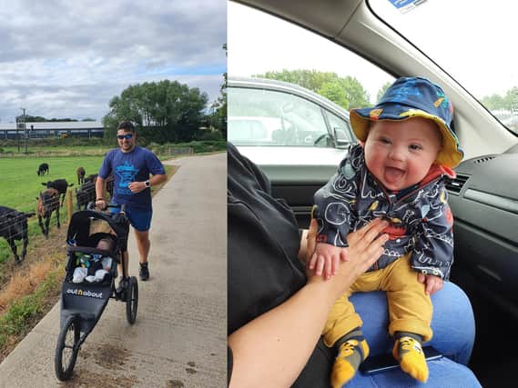 A dad from Featherstone has signed up for the London Marathon to raise funds for the charity that supports children with his son’s condition