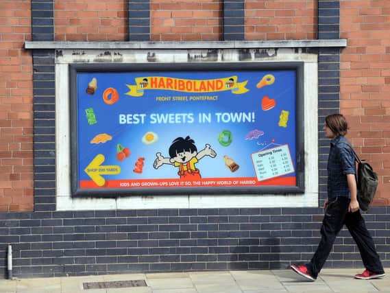 Confectionery producer Haribo has confirmed it has entered into a consultation process with staff regarding redundancies  in Pontefract and Castleford. Picture is a sign for the Pontefract outlet shop in 2011.
