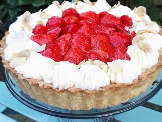 Karen Wright's glorious strawberry tart