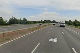 Two men fled the scene of an overturned car on the M1, leaving two women seriously injured. Photo: Google Maps